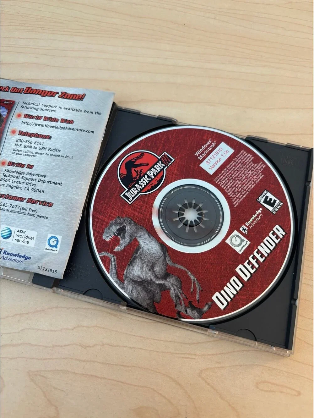 Jurassic Park III: Dino Defender (Windows/Mac, Knowledge Adventure, E, Manual)